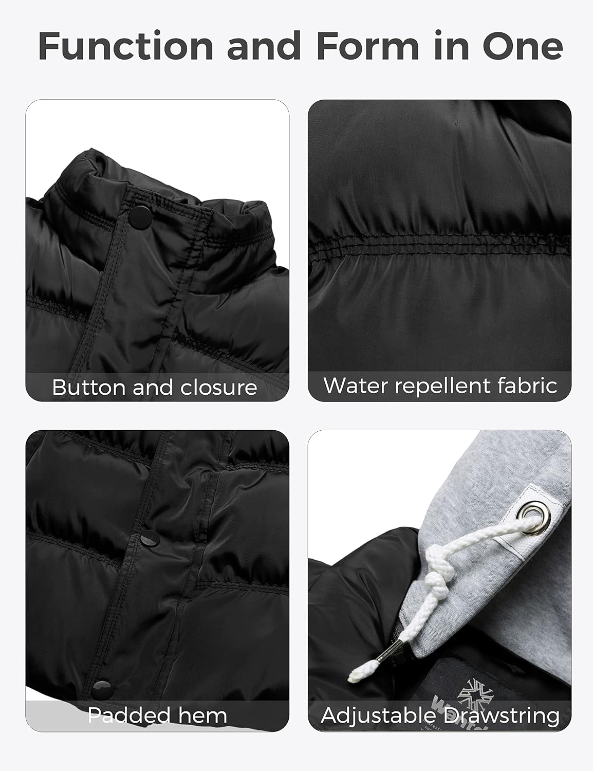 Thumbnail 5 de Wantdo WT3520 Women's Quilted Puffer Vest with Removable Hood