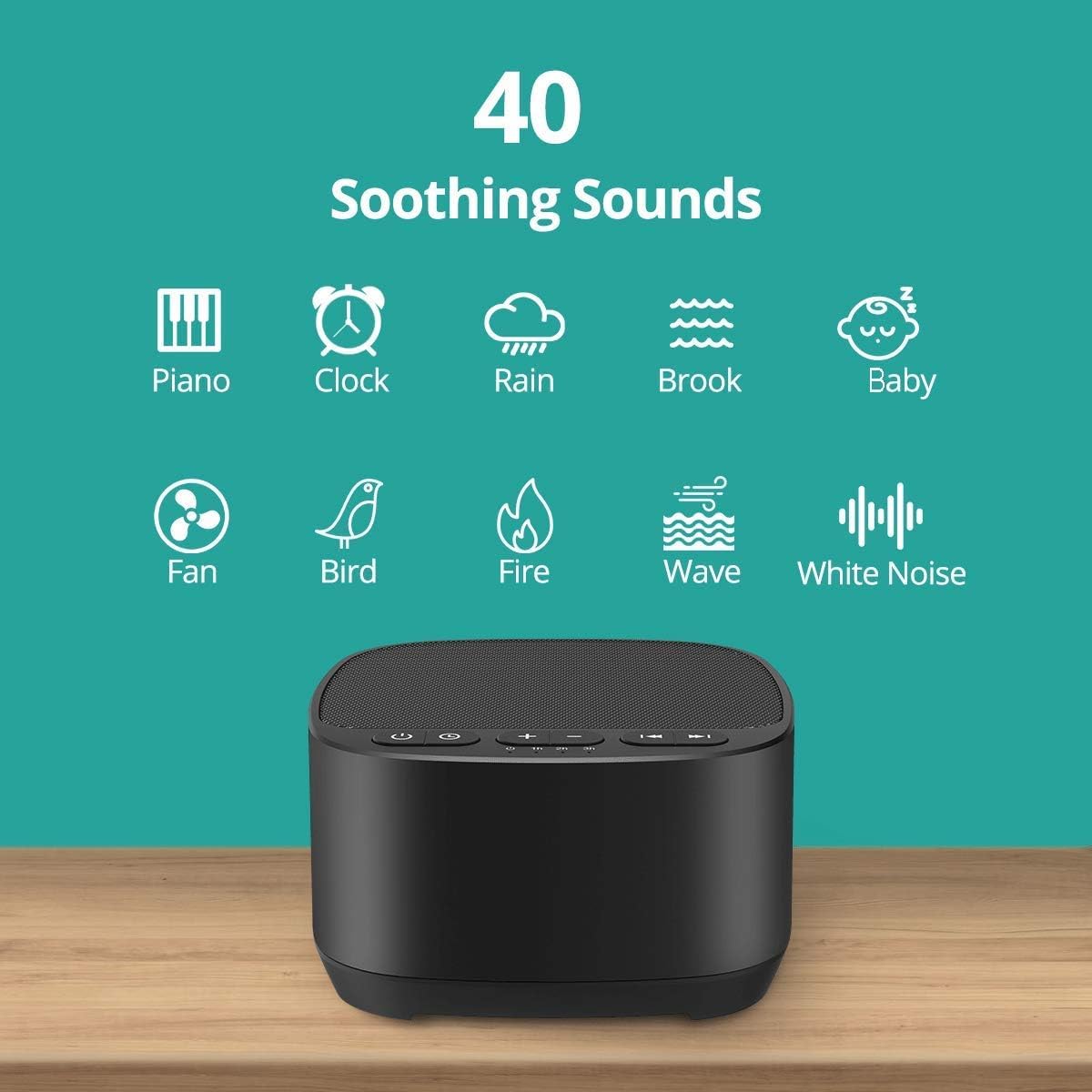 Detalle 2 de Magicteam Sleep Sound White Noise Machine 40 sounds