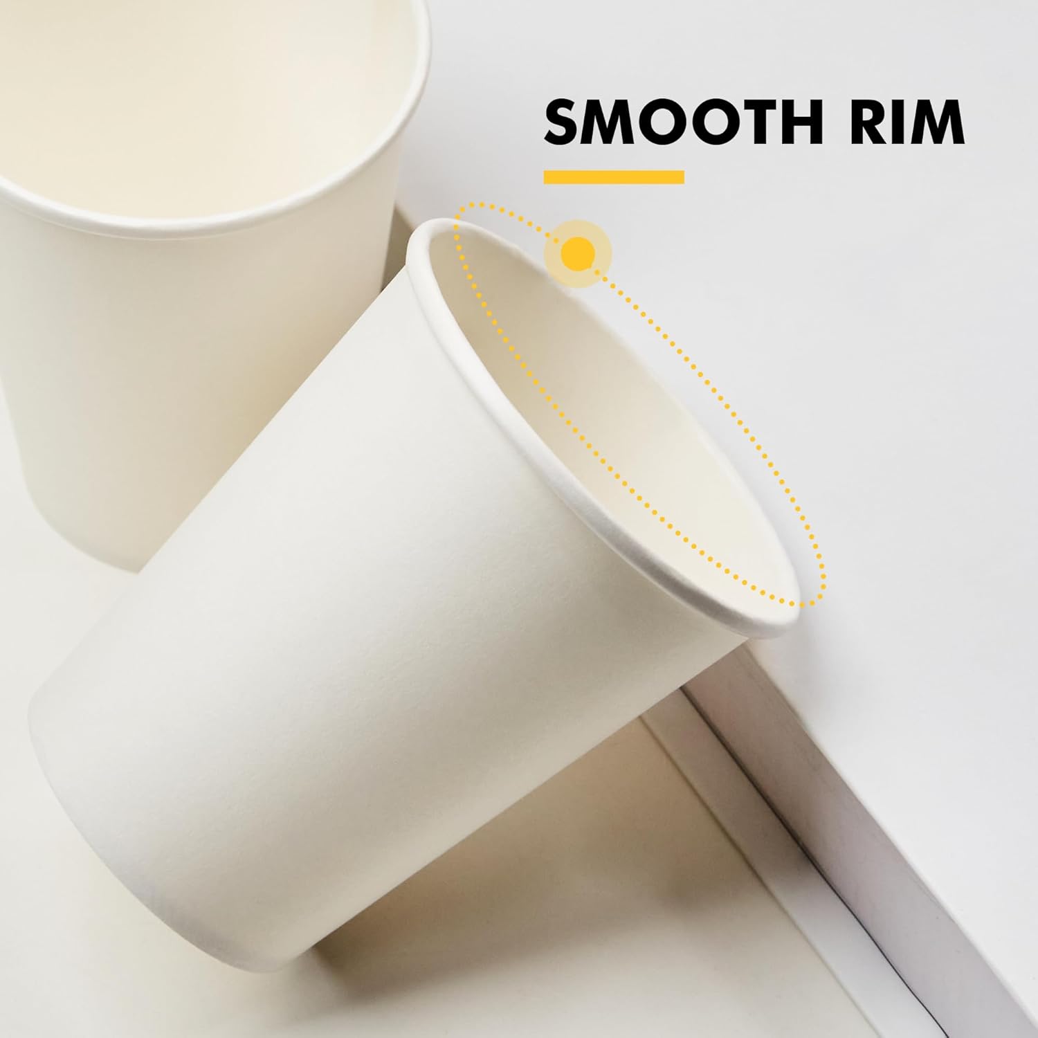 Thumbnail 3 de RACETOP 8 oz Disposable Coffee Cups 500 pack ☕