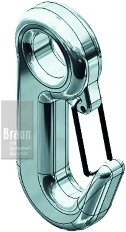 Detalle de Braun Bike-Lashing-Set 6-teilig für Vorderad-Sicherung – 25 mm Breite, 750 daN/1500 daN