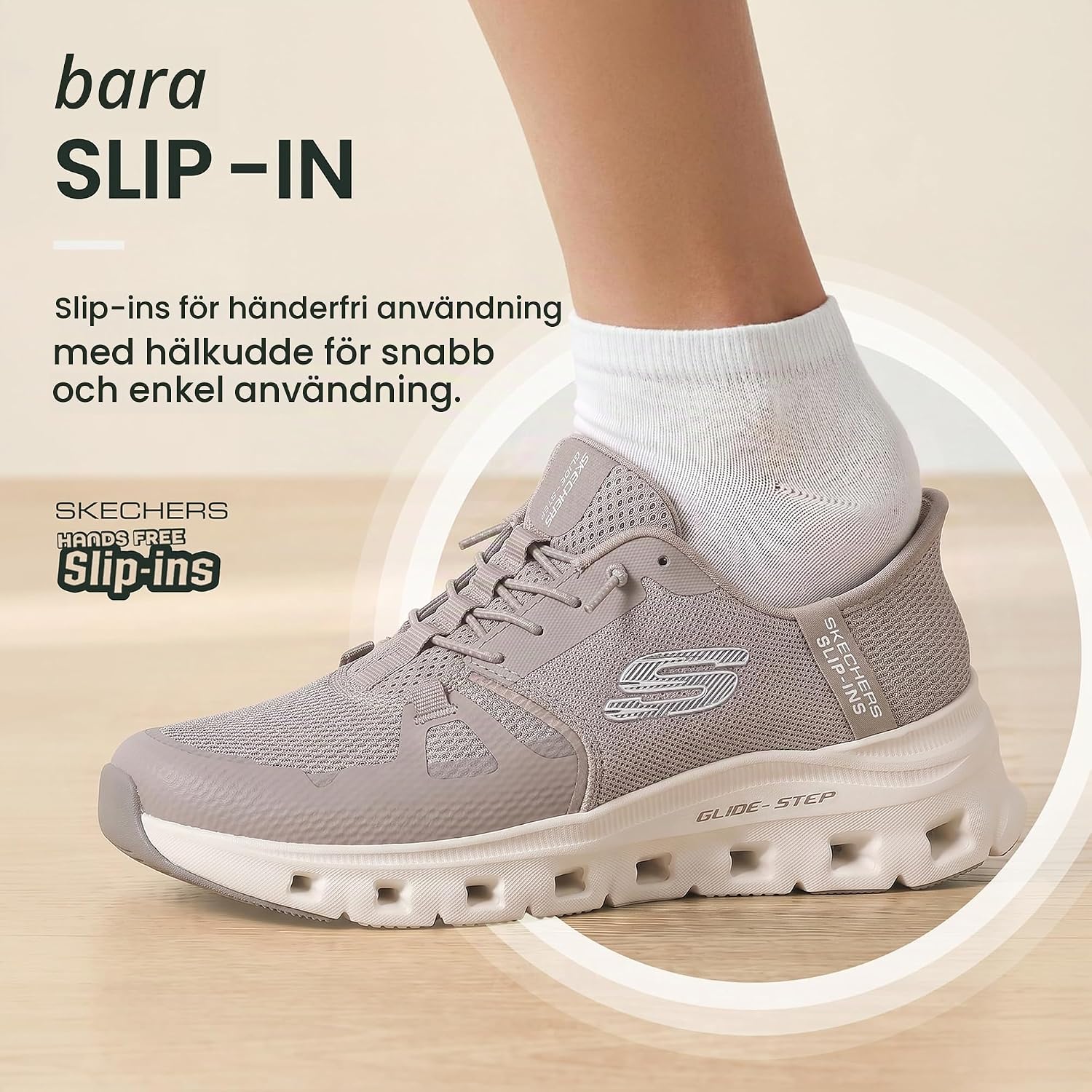 Thumbnail 4 de Skechers Glide-step Pro damsneaker – vegansk slip-in med mesh och minnesskum