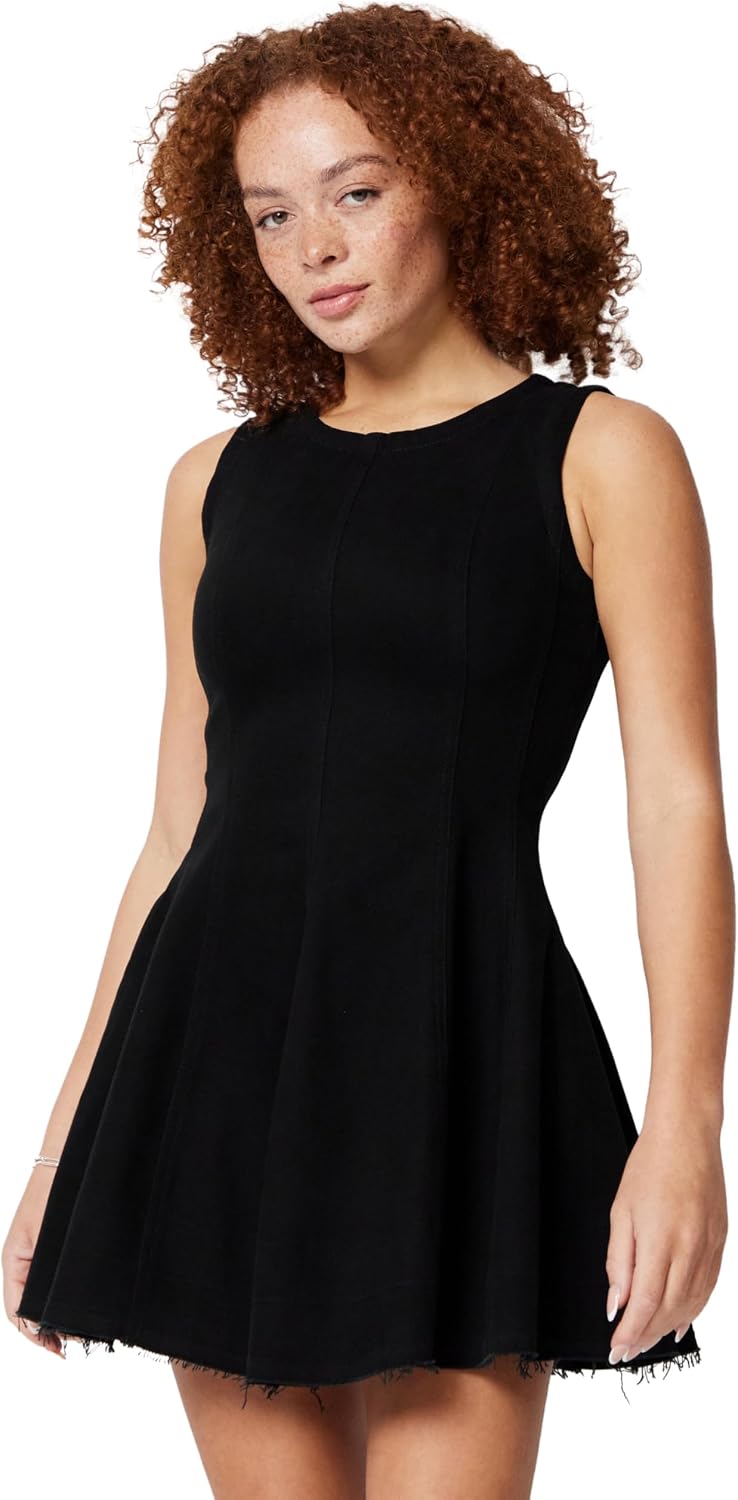 Detalle de Amazon Essentials Women's Fit & Flare Denim Mini Dress
