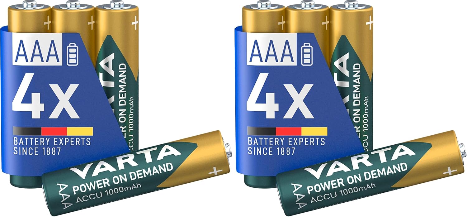 Detalle de VARTA Recharge Accu Power on Demand AAA 800 mAh – 4er-Pack