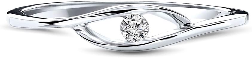 Thumbnail 2 de MIORE 9ct White Gold 0,05 Ct Solitaire 💍