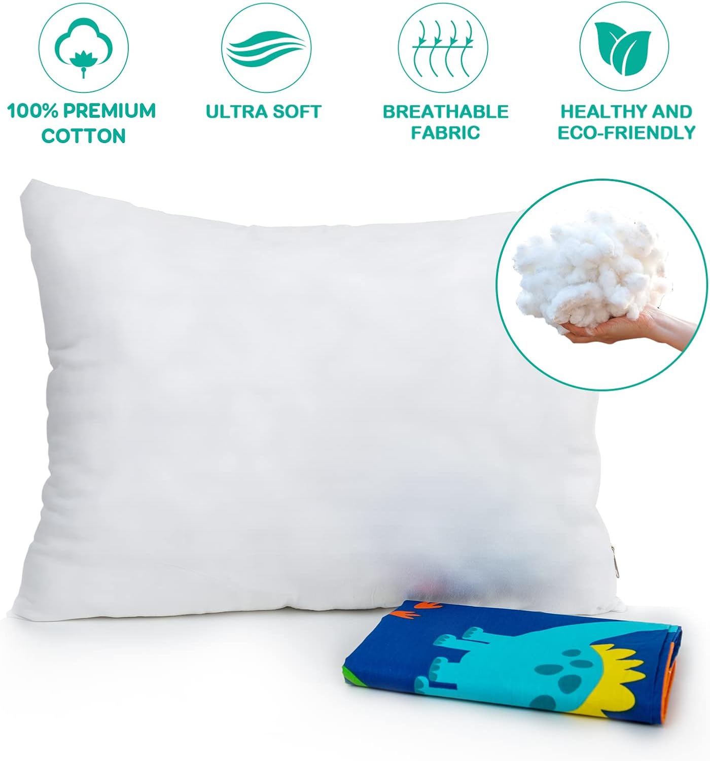 Detalle de Cottonblue Toddler Pillow 14 x 19 Inches