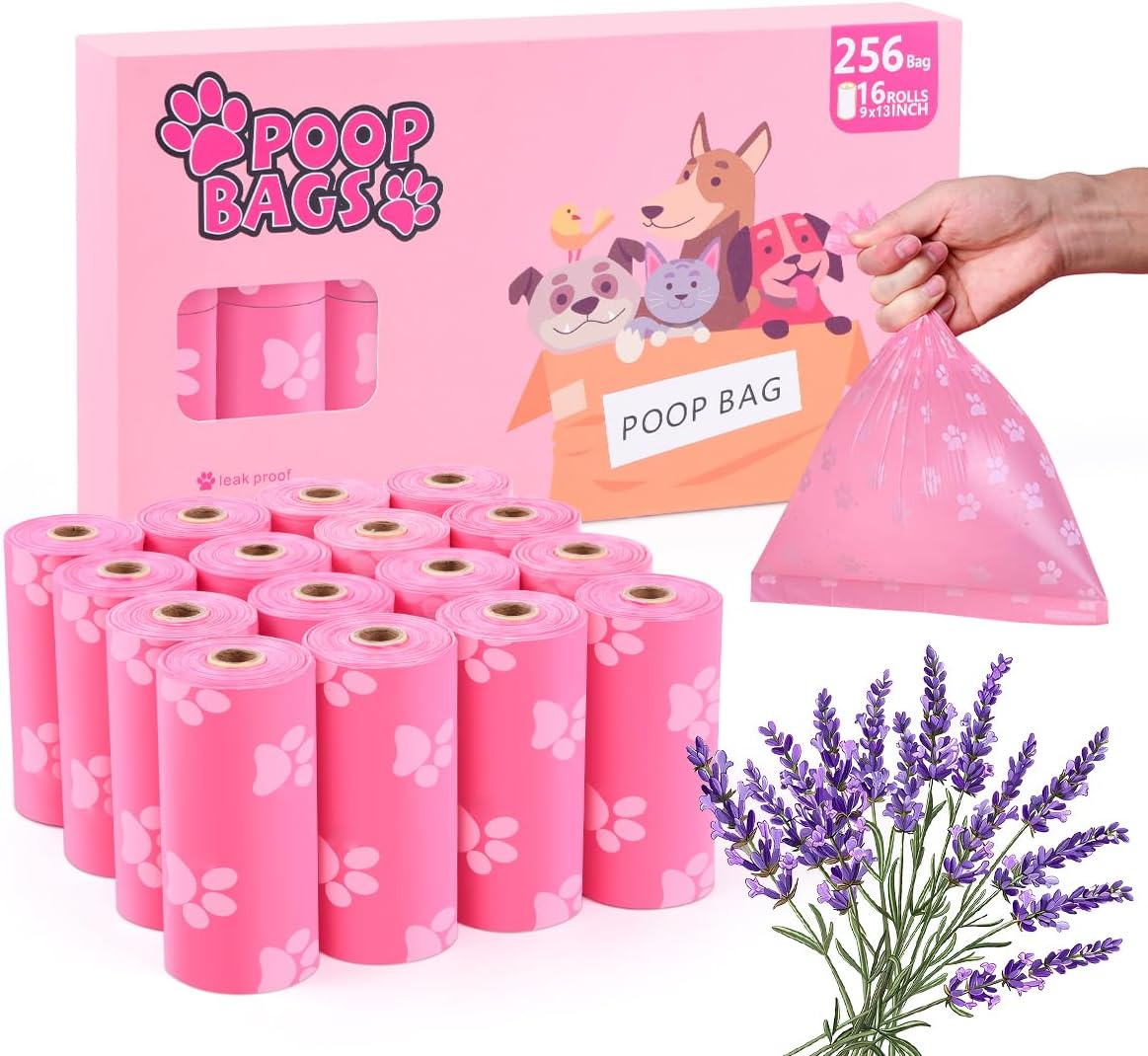 Ninsetinsoe Poop Bags 256-count, 9x13 inches