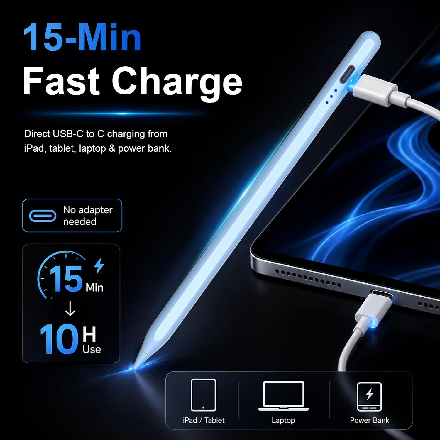 Detalle de HATOKU Pencil 1st Generation for iPad (A16, 2018–2026)
