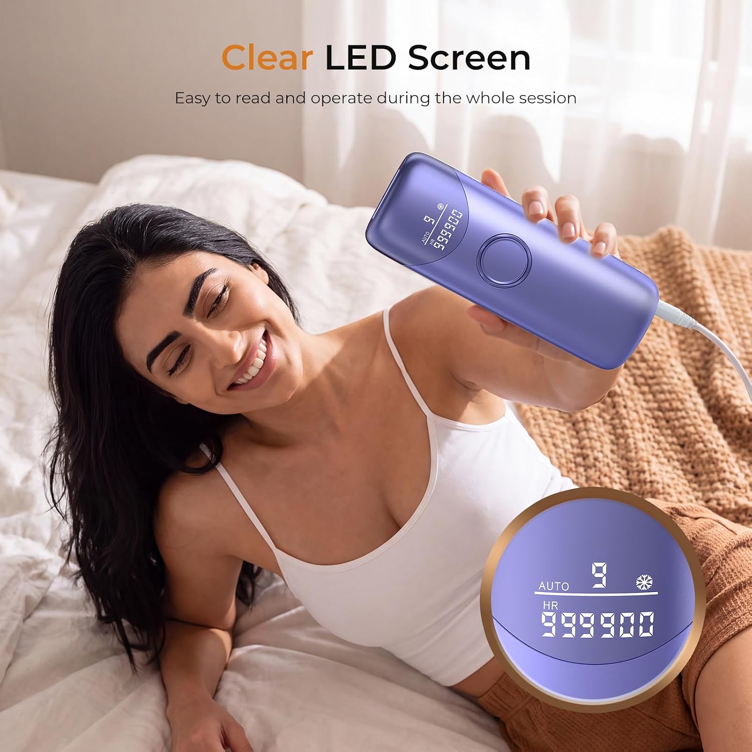 Detalle 1 de Ubroo IPL Hair Removal Device 41°F Ice Cooling