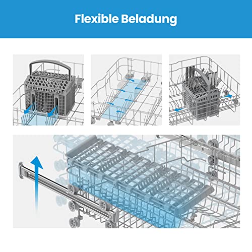 Thumbnail 6 de Midea Geschirrspüler Teilintegriert 60 cm – 13 Gedecke, flexible Beladung, Home Connect