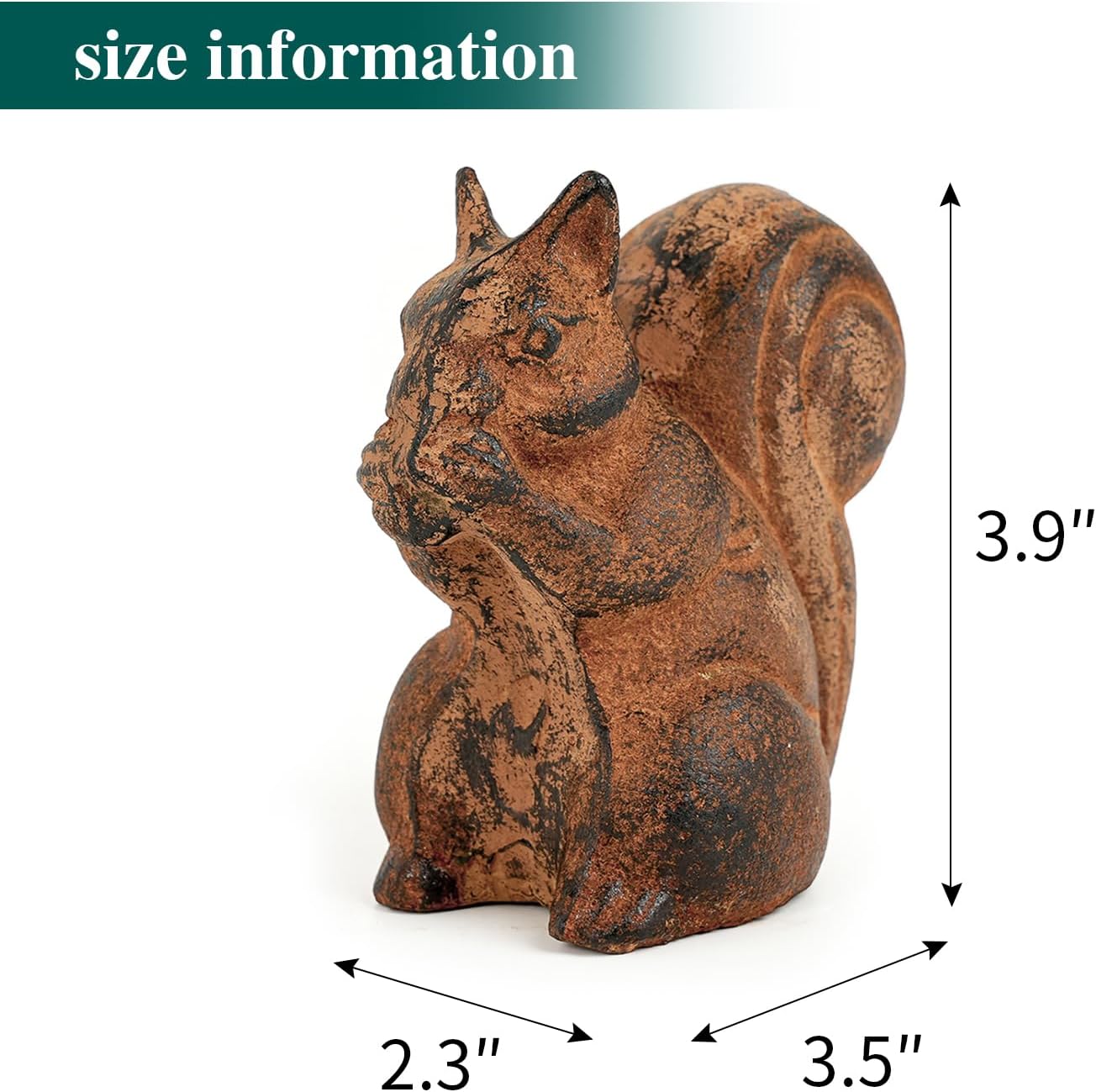 Detalle 2 de Sungmor Cast Iron Squirrel Paperweight