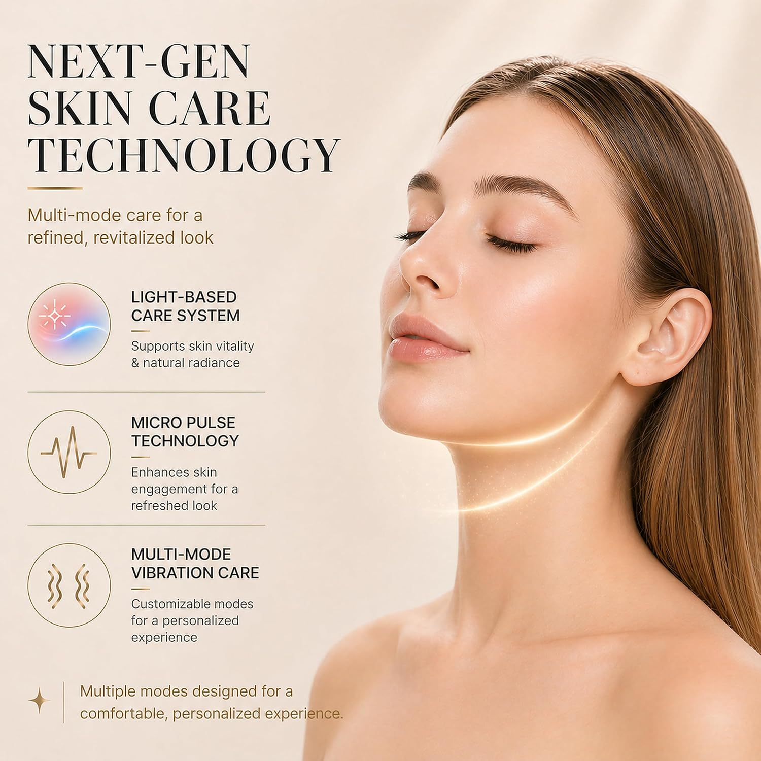 Detalle 1 de Dyews Pk188 Electric Double Chin Device with 6 Modes and 12 Intensity Levels