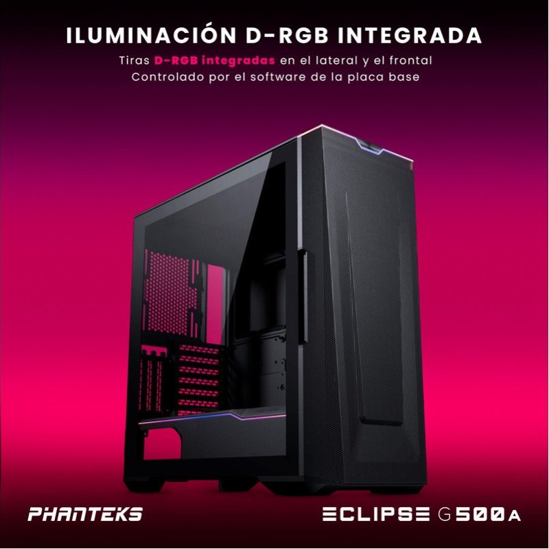 Thumbnail 3 de Phanteks Eclipse G500A Fanless caja Mid Tower 9 SSD