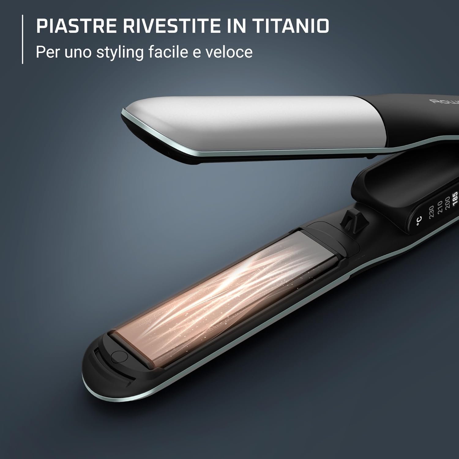 Thumbnail 2 de Rowenta Thermostyle 2-in-1 SF7120: piastra con titanio, ionica e ceramica per lisci e ricci