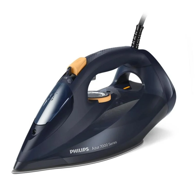 Detalle de Plancha a vapor Philips 7000 series DST7060/20 con suela SteamGlide Elite, 3000 W