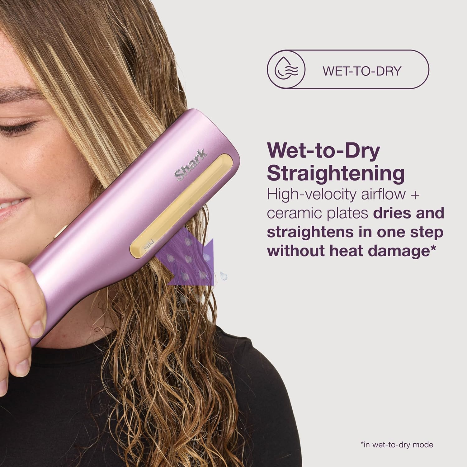 Thumbnail 6 de Shark SilkiPro Hair Straightener & Dryer | HT401UKPU