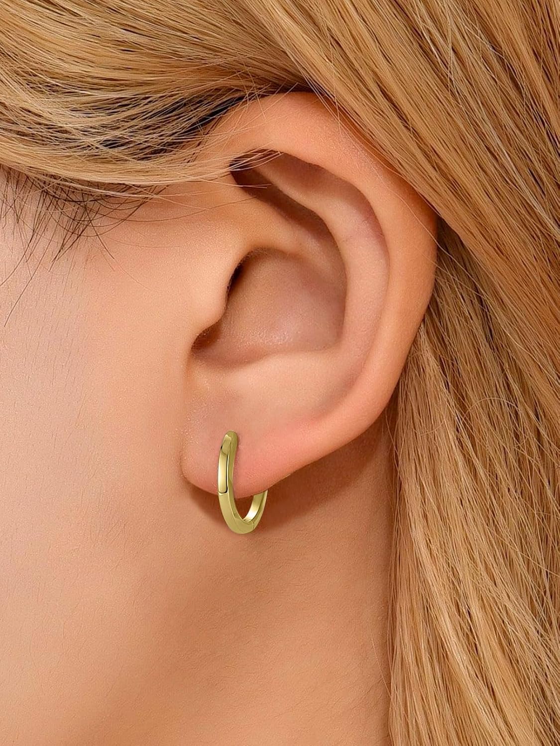 Detalle 2 de FaithHeart silver hoop earrings 925