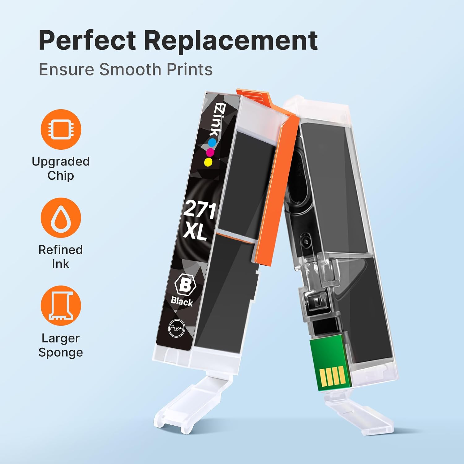 Detalle 1 de E-Z Ink Replacement Ink Cartridges 12-Pack