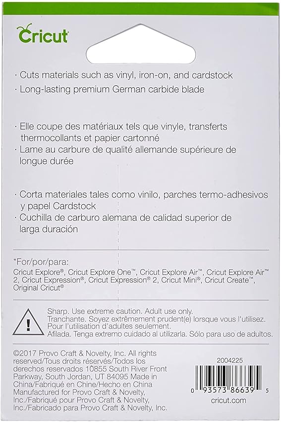 Thumbnail 1 de Cricut Cuchilla punta fina prémium dorada 🎨