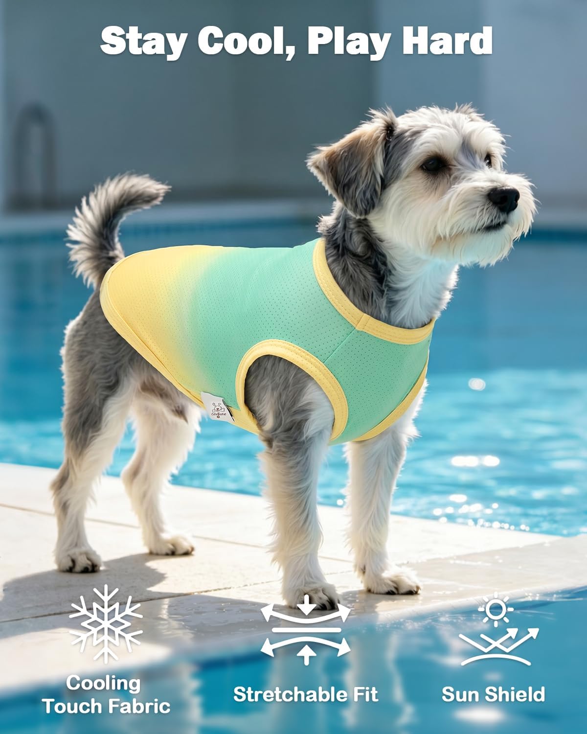 Detalle 2 de CuteBone Dog Tank Top, Polyester-Spandex Mesh
