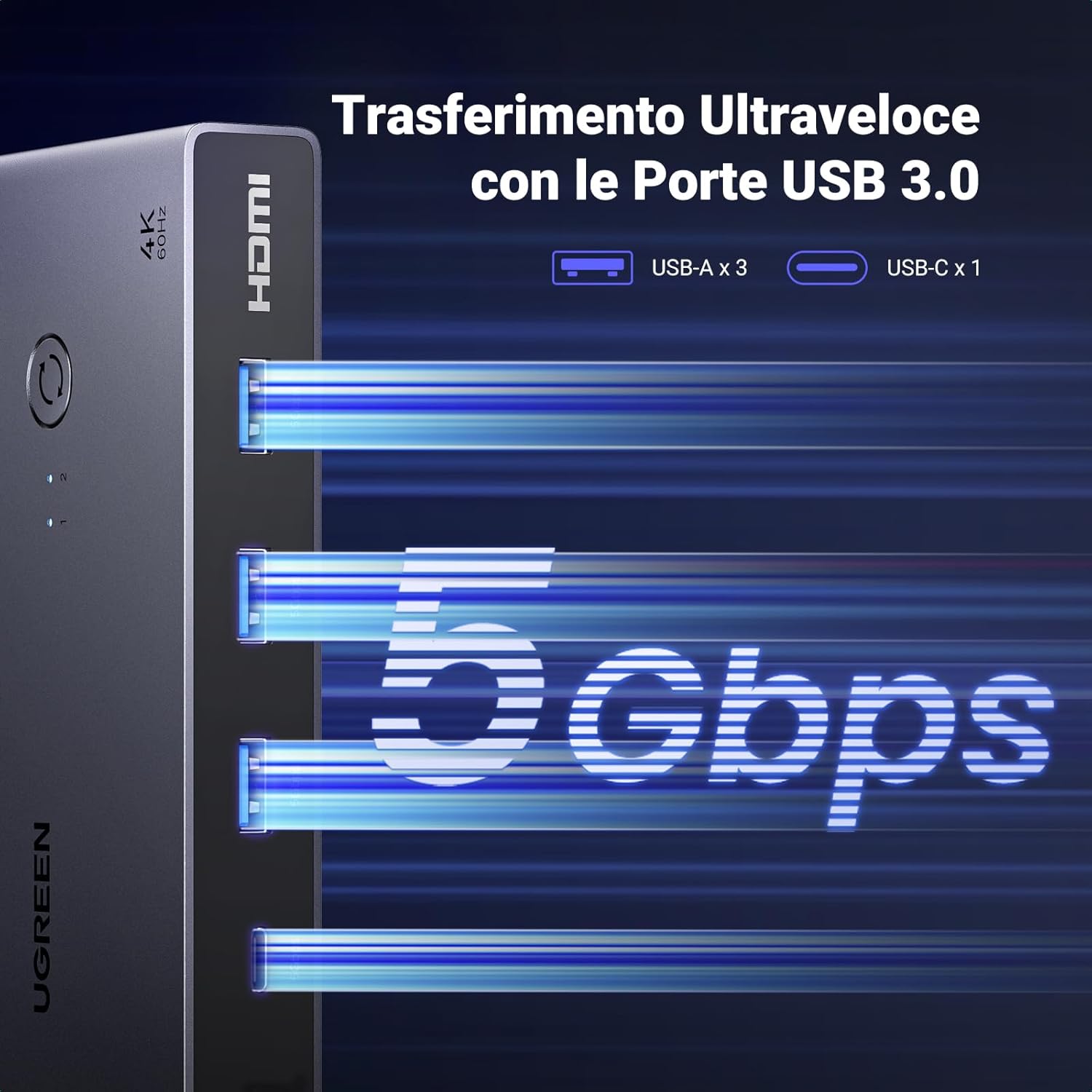 Thumbnail 4 de UGREEN Switch KVM HDMI 2.0 2x2 4K