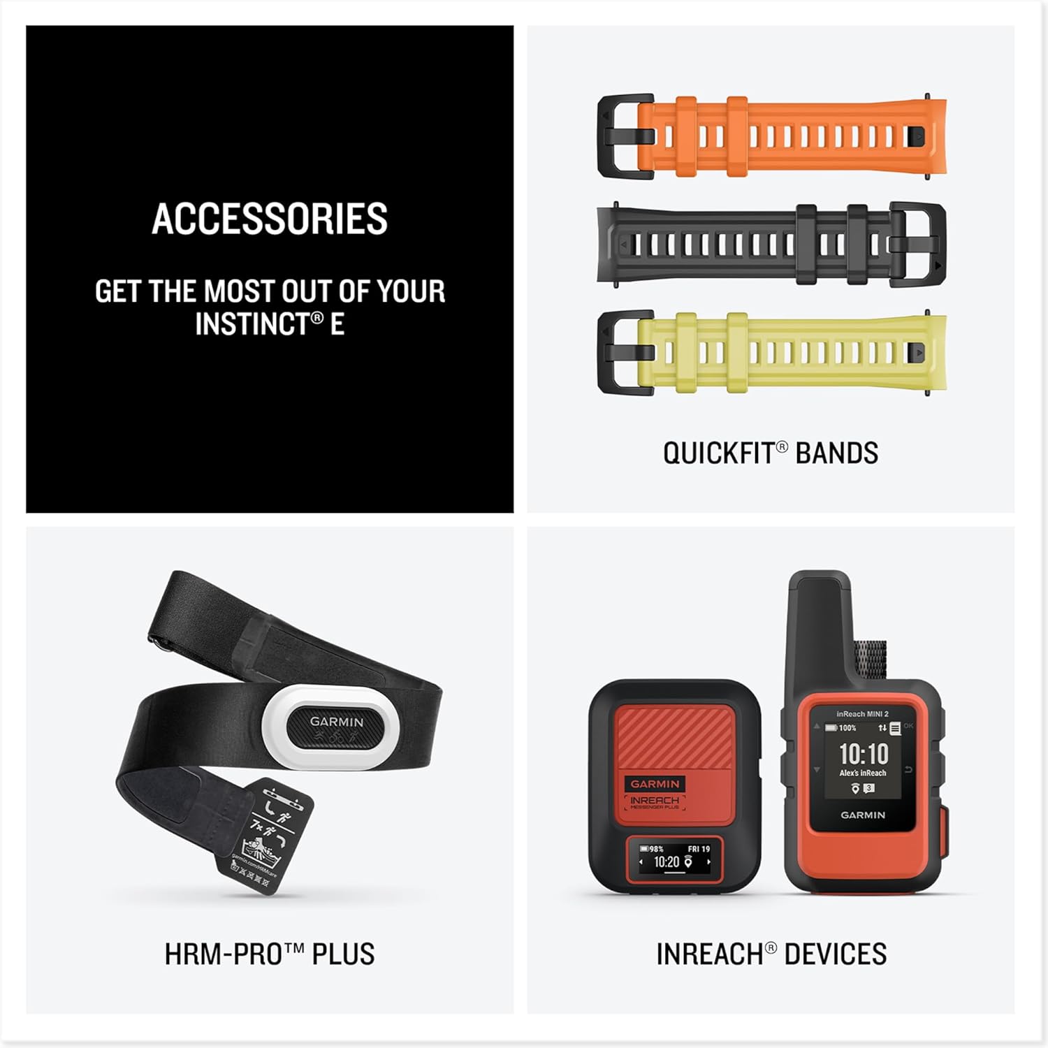 Thumbnail 6 de Garmin Instinct E 45 mm rugged GPS smartwatch (Black Bezel, Charcoal band)