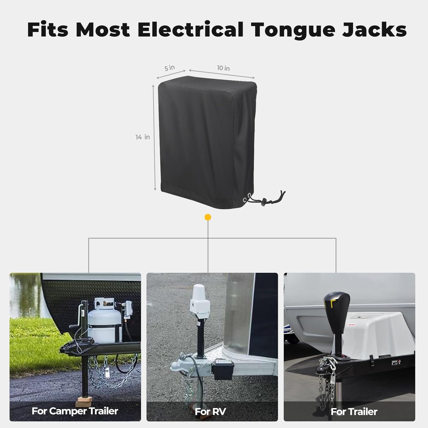 Thumbnail 3 de BougeRV Electric Tongue Jack Cover 14