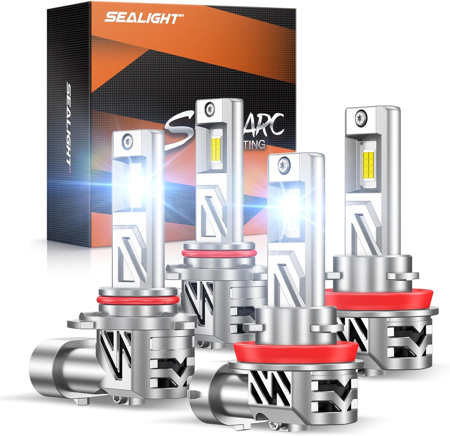 Detalle de SEALIGHT 9005 H11 LED Bulbs Combo (Canbus Ready) 6500K 4-Pack
