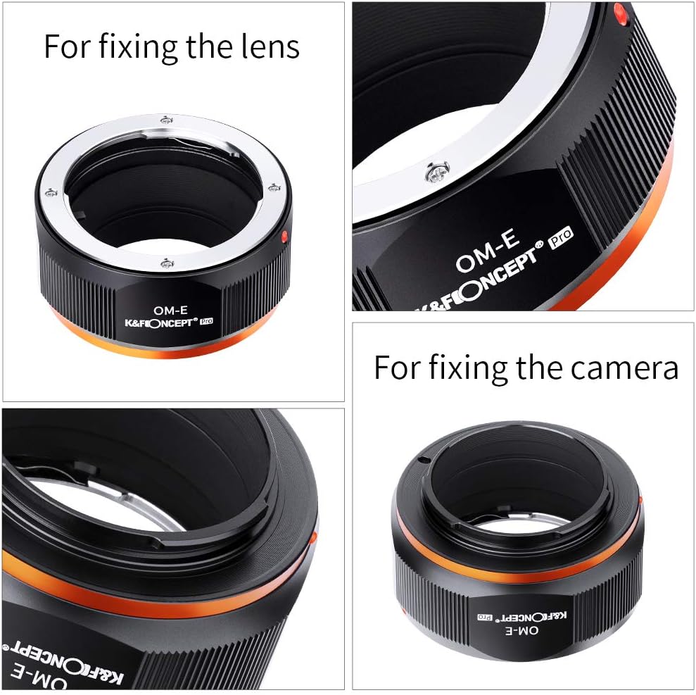 Detalle 2 de K&F CONCEPT Adapterring: Olympus OM-Objektive auf Sony E-Mount Kameras