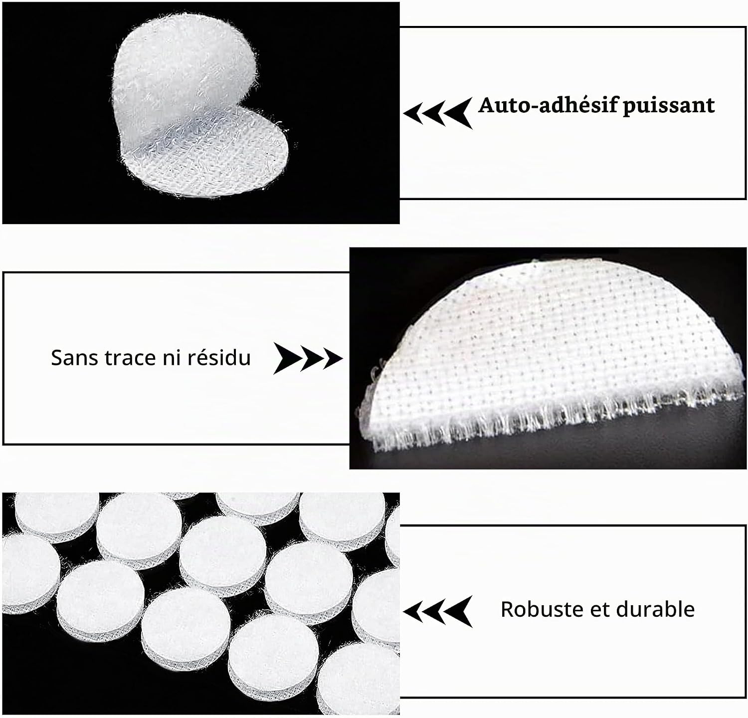 Detalle de Xcdhemde VELCRO-DOT klittenbandstippen, wit en zelfklevend, 10 mm