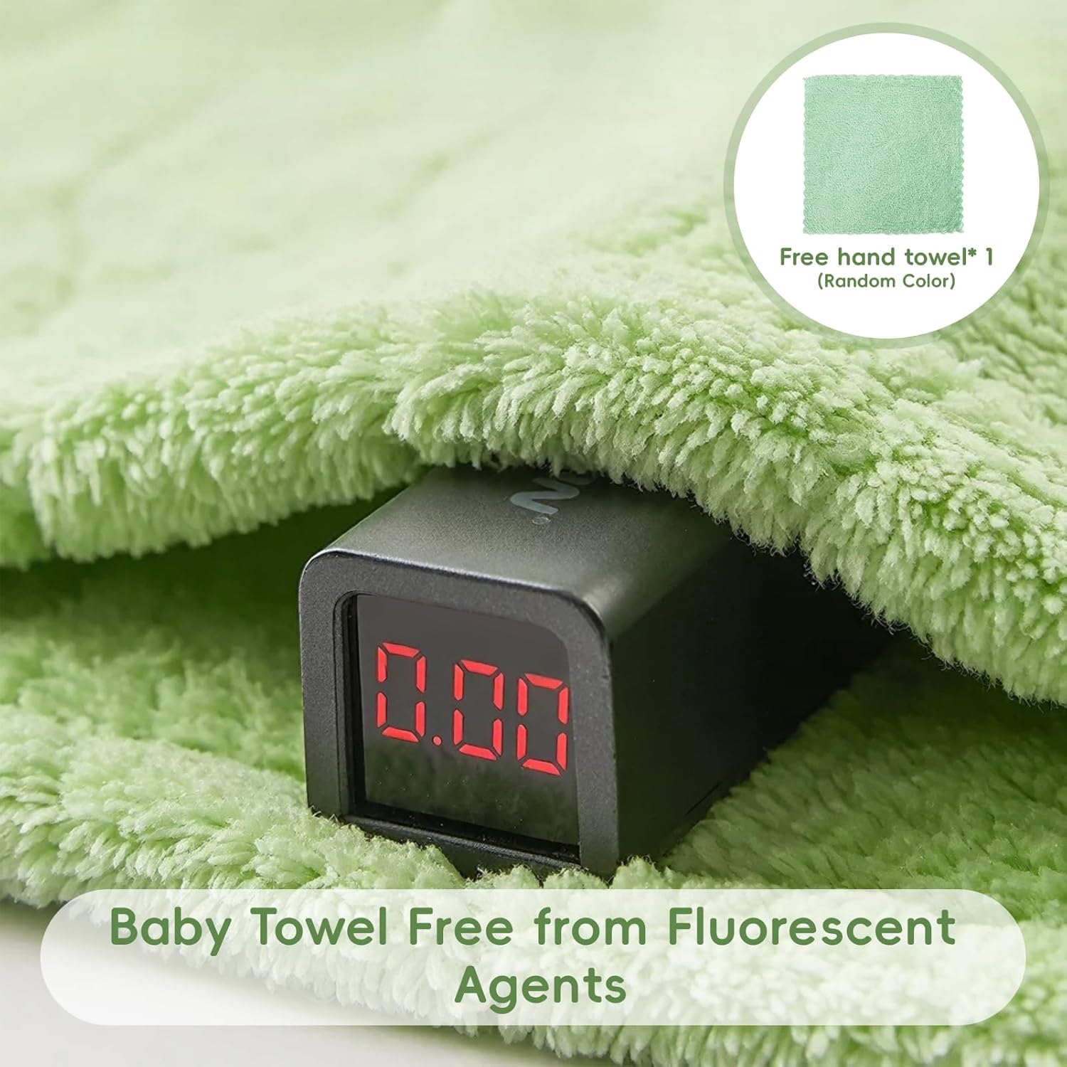 Thumbnail 3 de HAGOT Hooded Baby Towel 120x84cm: Soft, Absorbent and Practical Bath Towel for Newborns to Toddlers