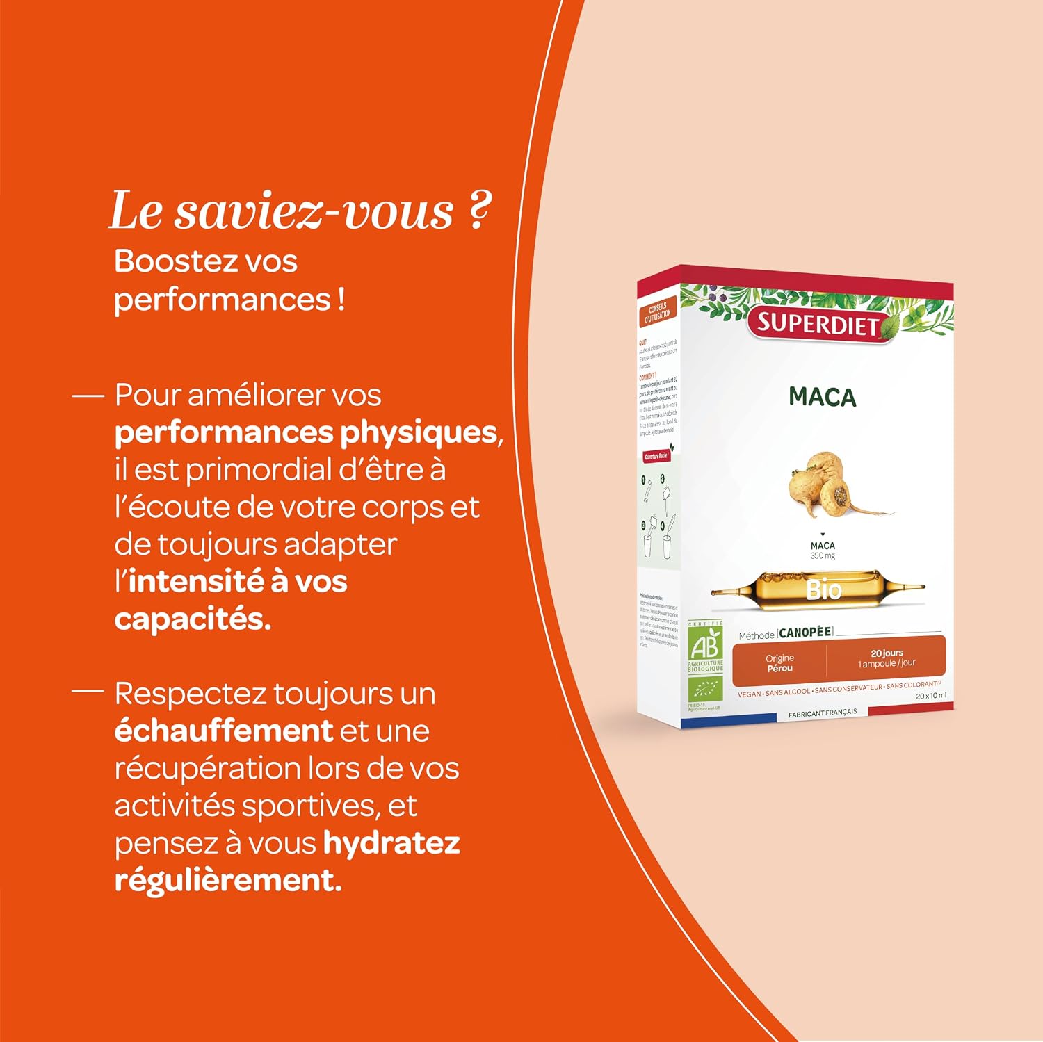 Thumbnail 4 de SUPERDIET Maca BIO 20 ampoules 10ml