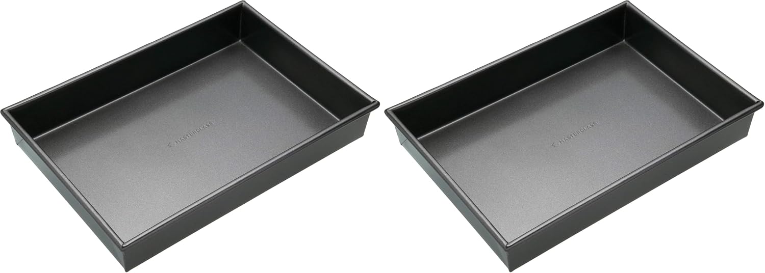 Detalle de MasterClass 35 x 24 cm Baking/Roasting Tray with PFOA Non Stick – 1 mm Carbon Steel Deep Rectangular Traybake Tin