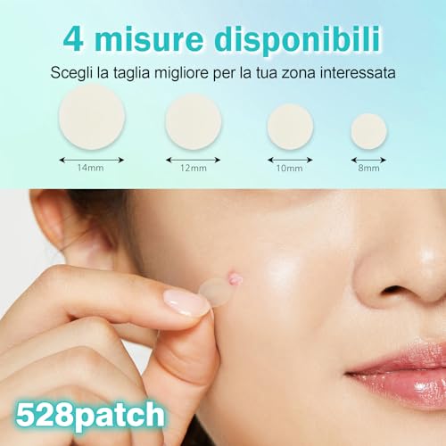 Detalle 2 de cheap4uk Patch Brufoli Visibile 264 pezzi – cerotti invisibili per il viso