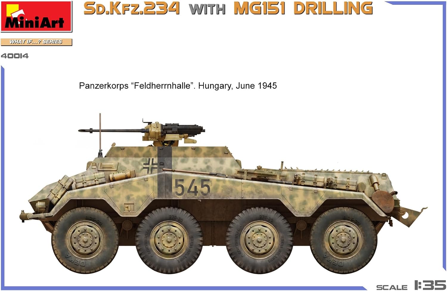 Thumbnail 4 de MiniArt 40014 Sd. Kfz. 234 1:35 – model plastikowy z MG151 Drilling