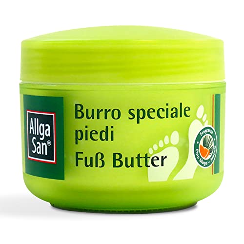 Detalle de Allga San Burro Speciale Piedi 200 ml: crema per piedi secchi e screpolati con burro di karité e cacao