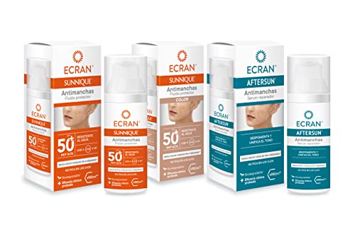 Detalle de ECRAN SUNNIQUE – Protector Facial SPF 50+ con color y tratamiento antimanchas (50 ml)