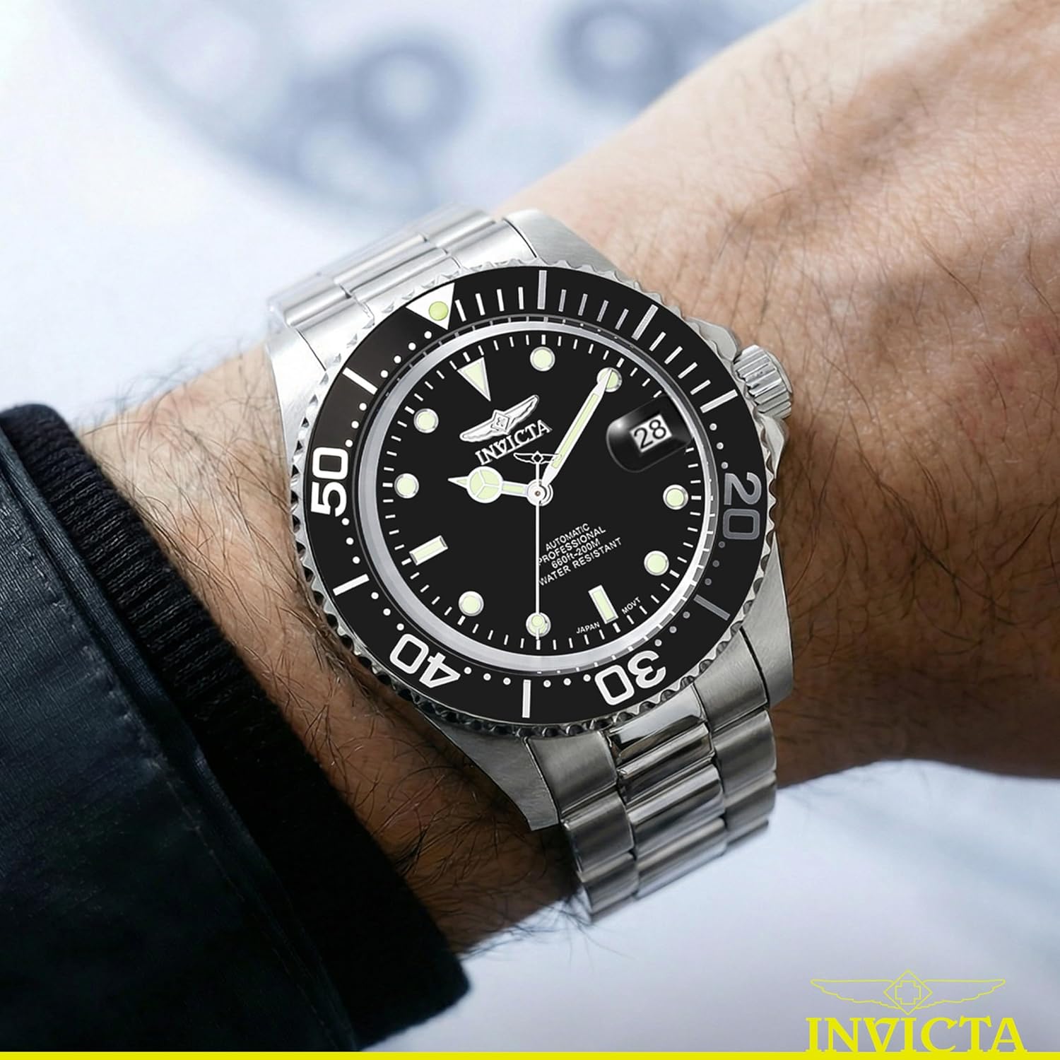 Thumbnail 6 de INVICTA Pro Diver 8926OB Herren Automatikuhr aus Edelstahl – 40 mm