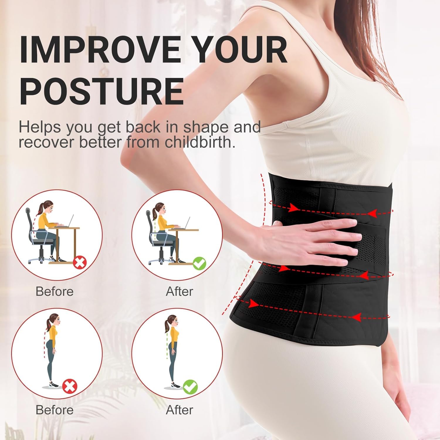 Thumbnail 5 de Trendyline Postpartum Belly Wrap