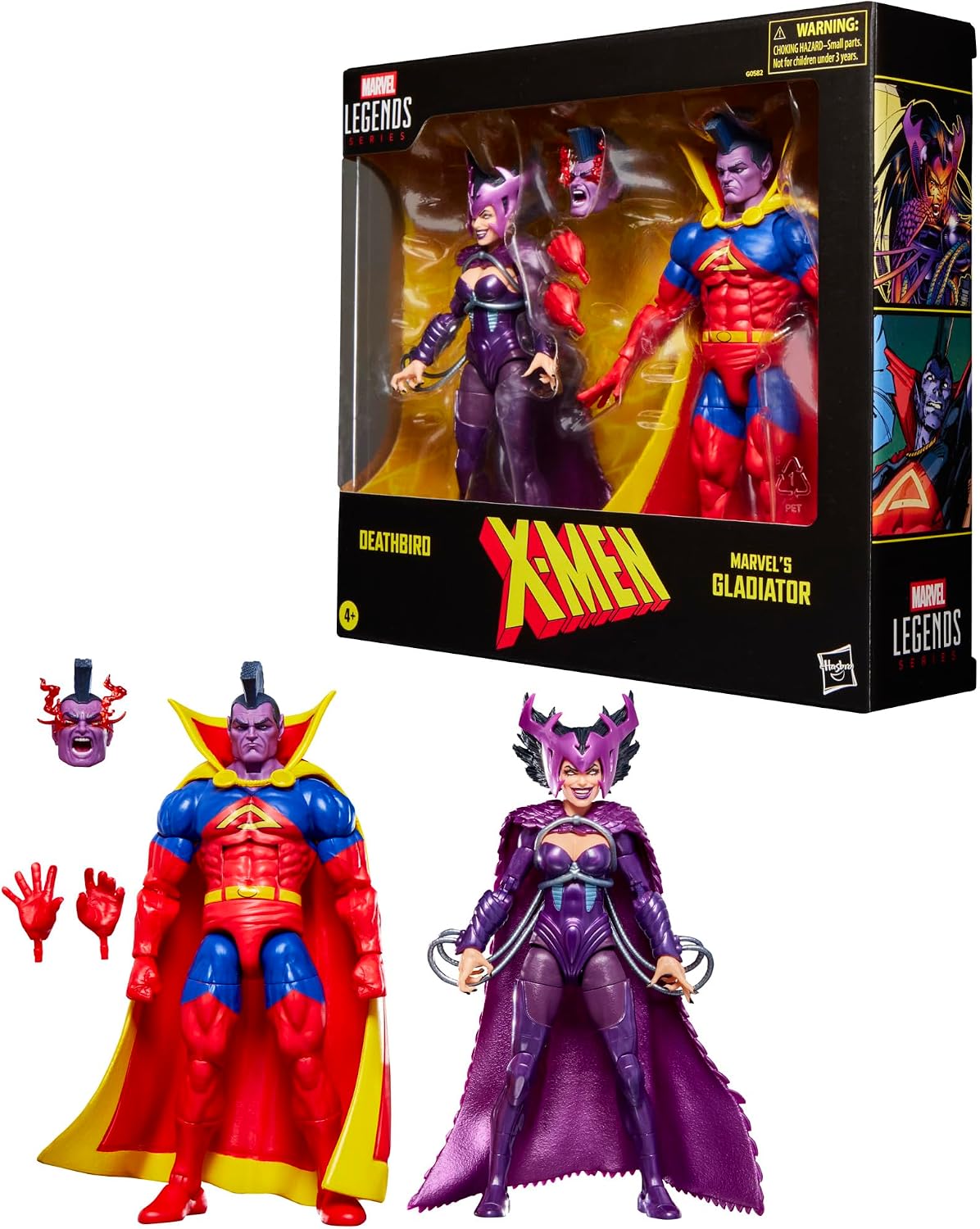 Thumbnail 1 de Marvel Legends Series G0582 X-Men Deathbird & Marvel’s Gladiator 15 cm 2-Pack