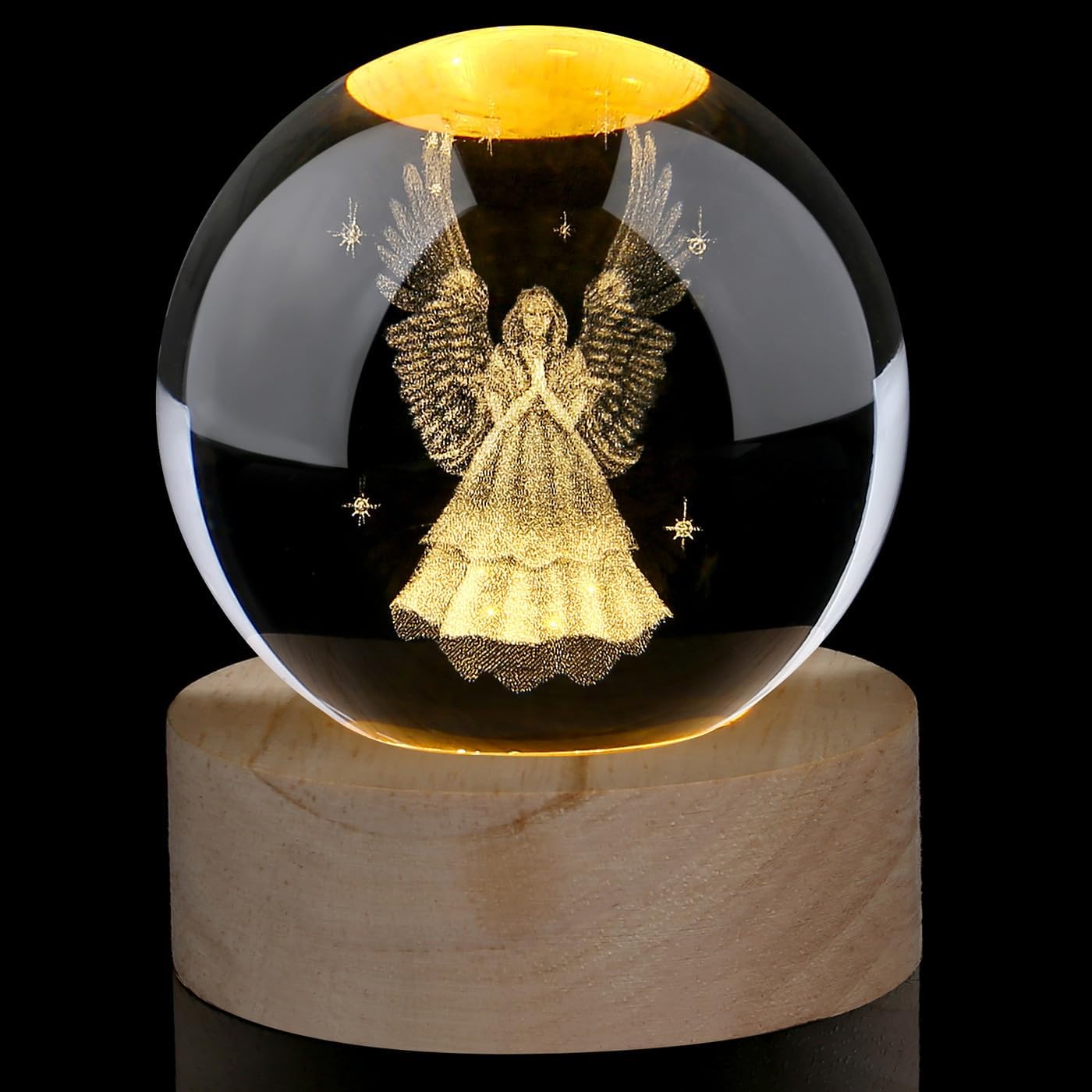 Thumbnail 6 de AWARDSEN Elephant Crystal Ball with Luminous Base: Gentle Night Light and Thoughtful Gift