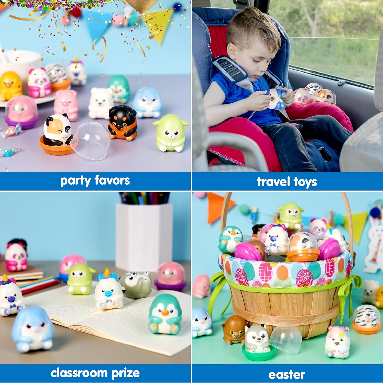 Detalle 2 de JOYIN 20er-Set Squishies: Anti-Stress-Fidget mit Tiermotiven für Kinder ab 3 Jahren