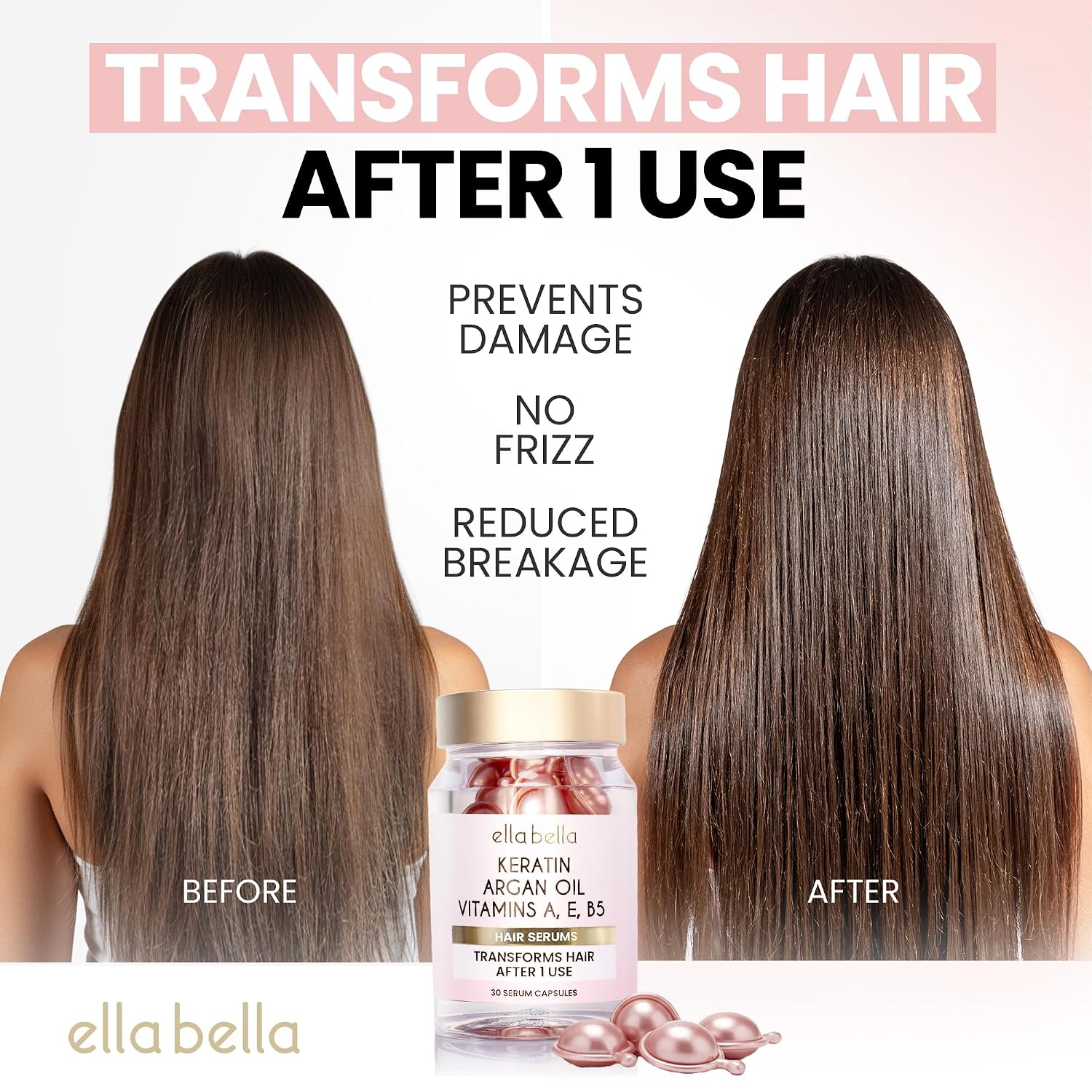 Detalle de ELLA BELLA Keratin Hair Serum Capsules