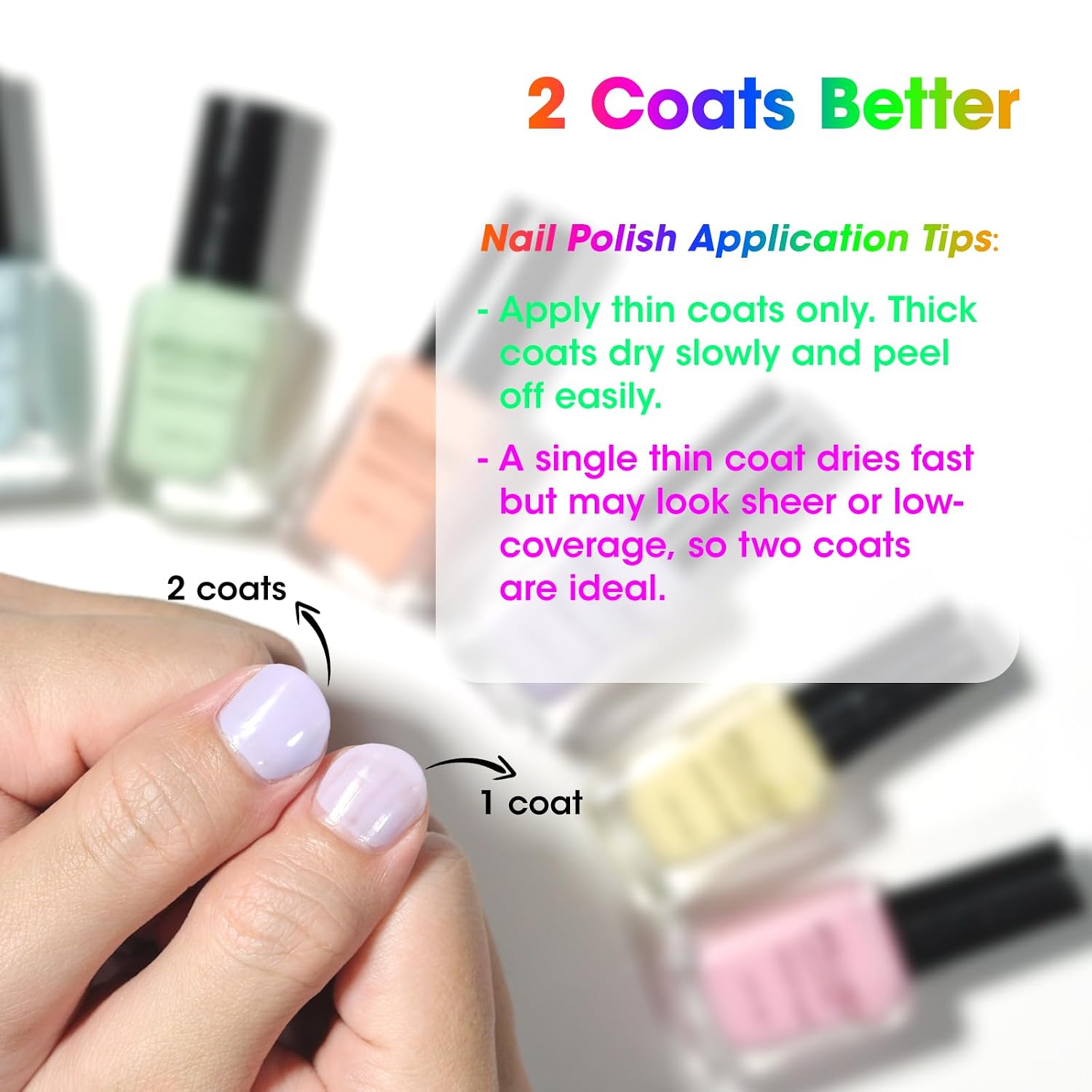 Detalle de GELLEN Pastel Nail Polish 6 Macaron shades