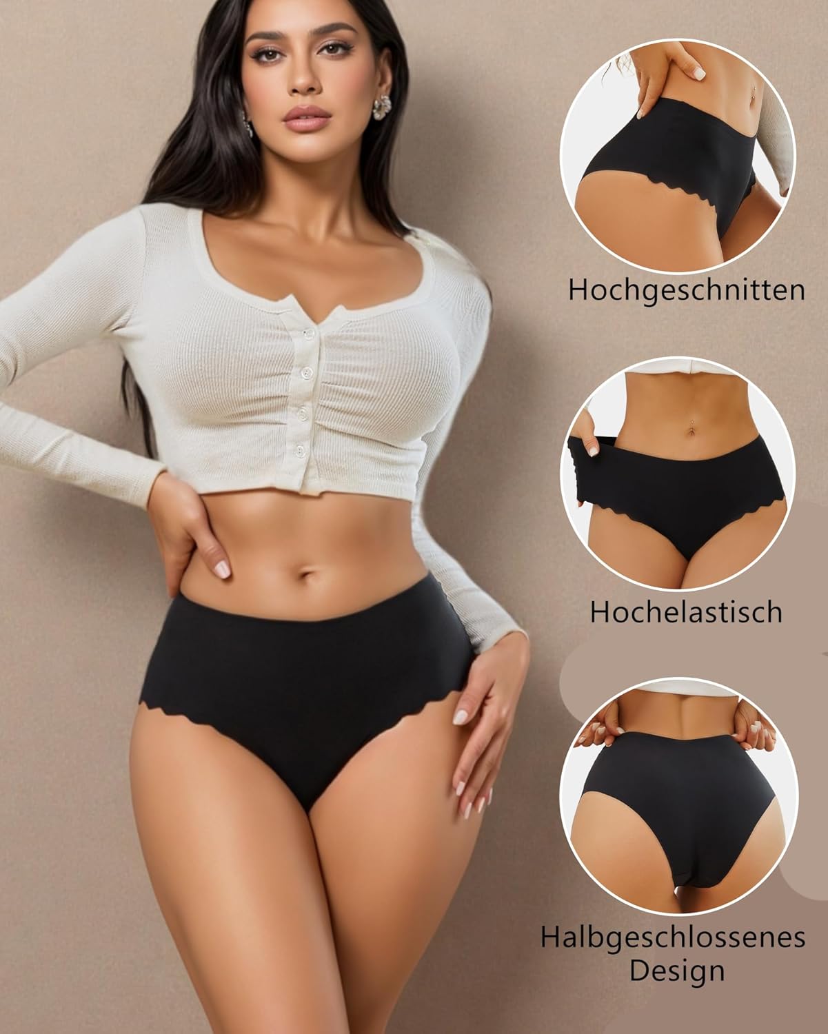 Thumbnail 2 de READY TO LOVE Seamless High Waist Slip 6er-Pack