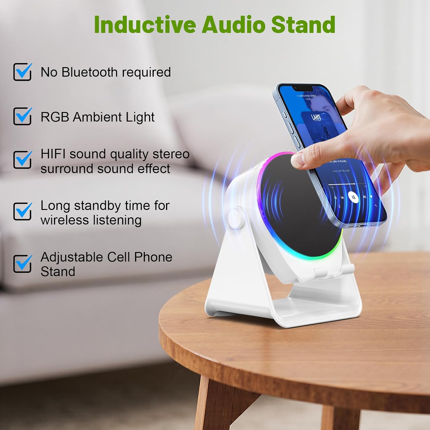 Thumbnail 2 de Dohelly Wireless Induction Speaker 4 in 1