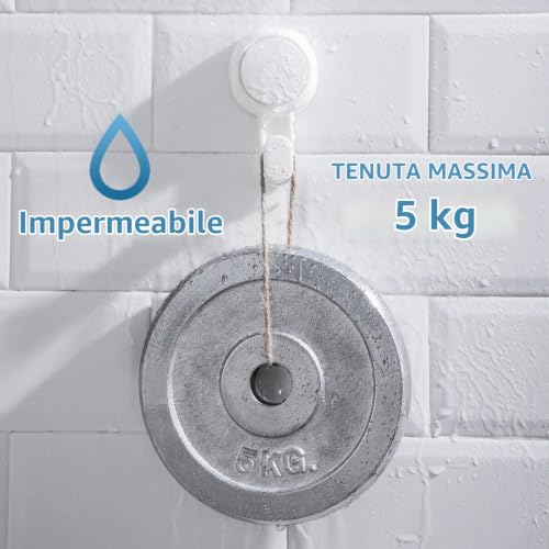 Thumbnail 3 de TAILI Ventose per Appendere Fino a 5KG, 4 Pacchetti – Girevoli a 360°