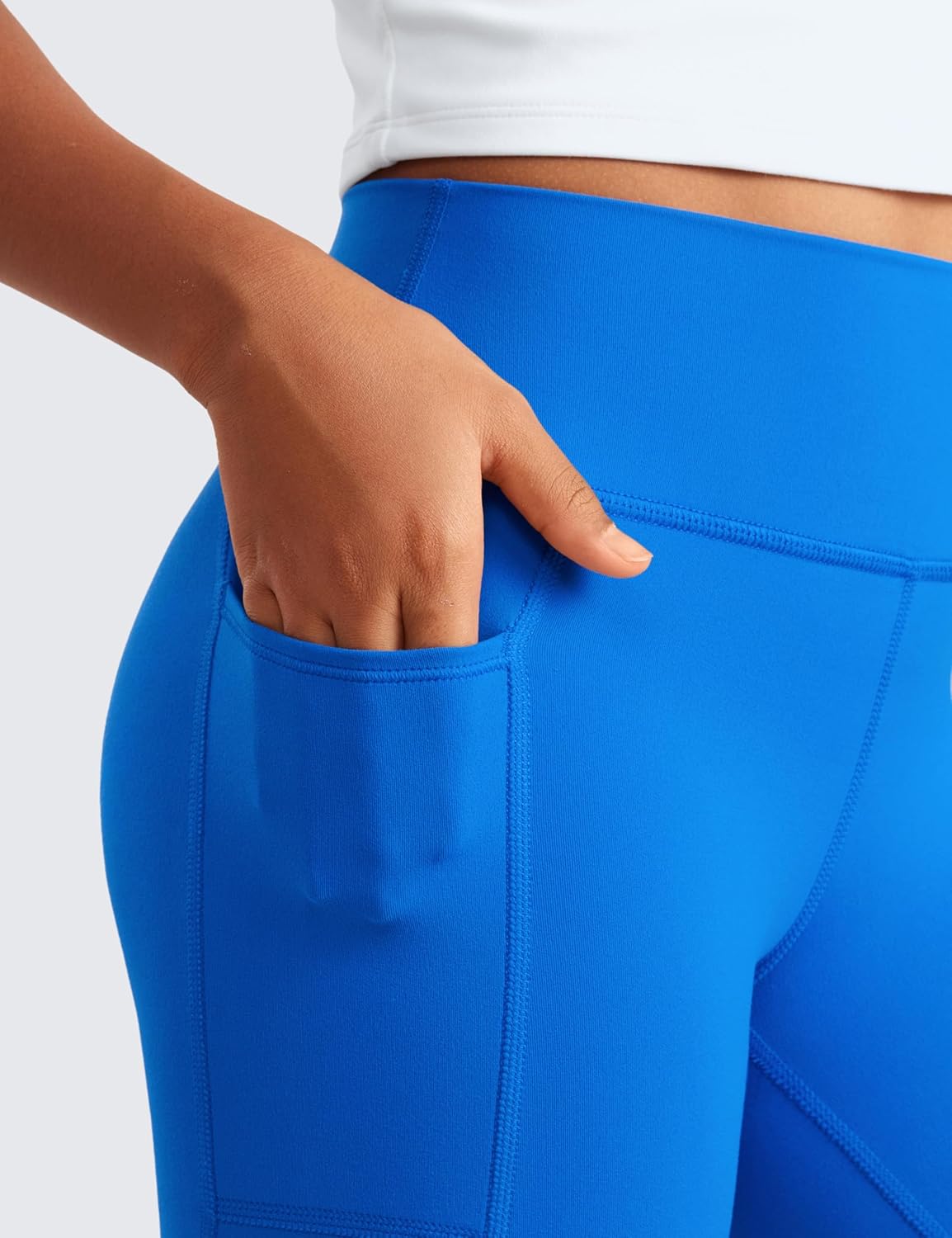 Detalle 2 de CRZ YOGA Filles Butterluxe Short Motard Taille Haute avec Poches – XS à XXL