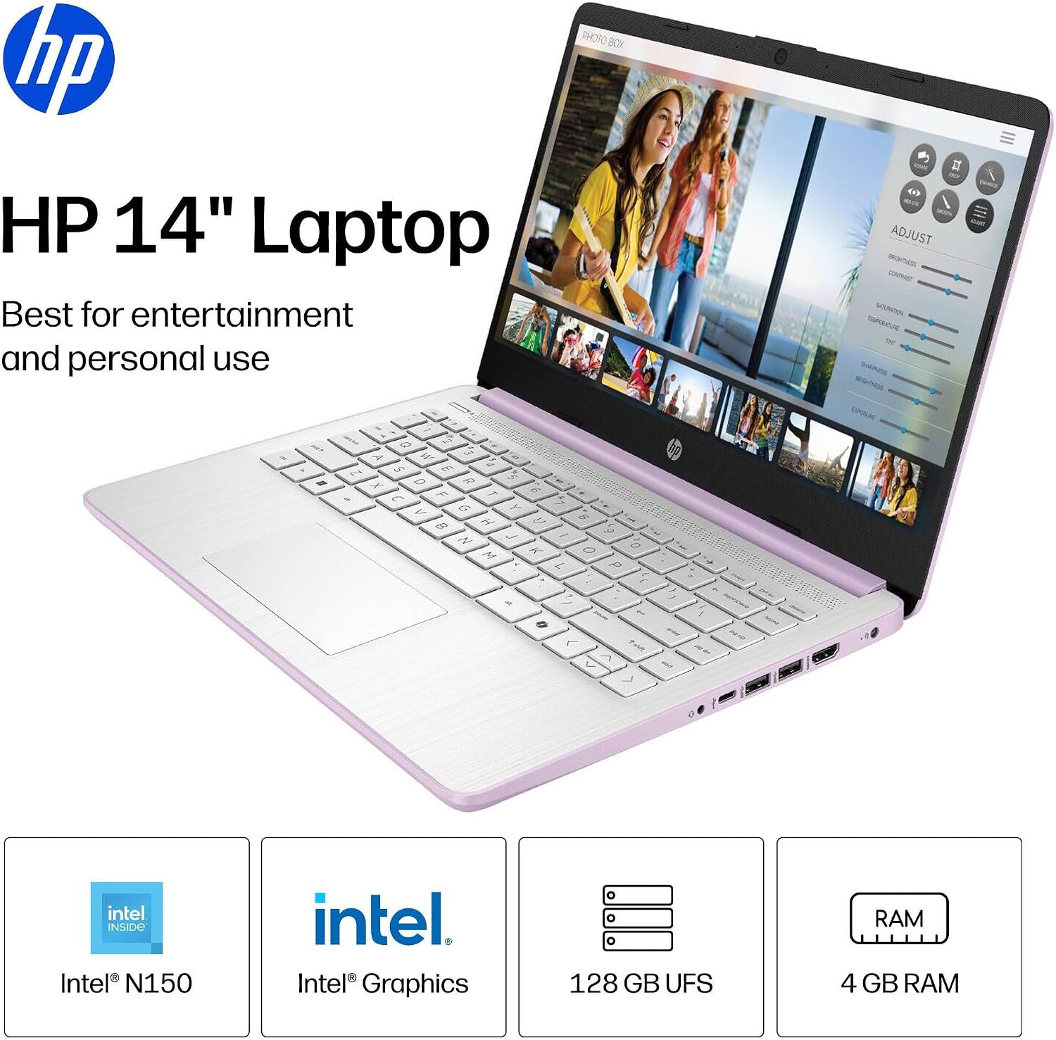 Thumbnail 1 de HP Laptop, 128GB Storage