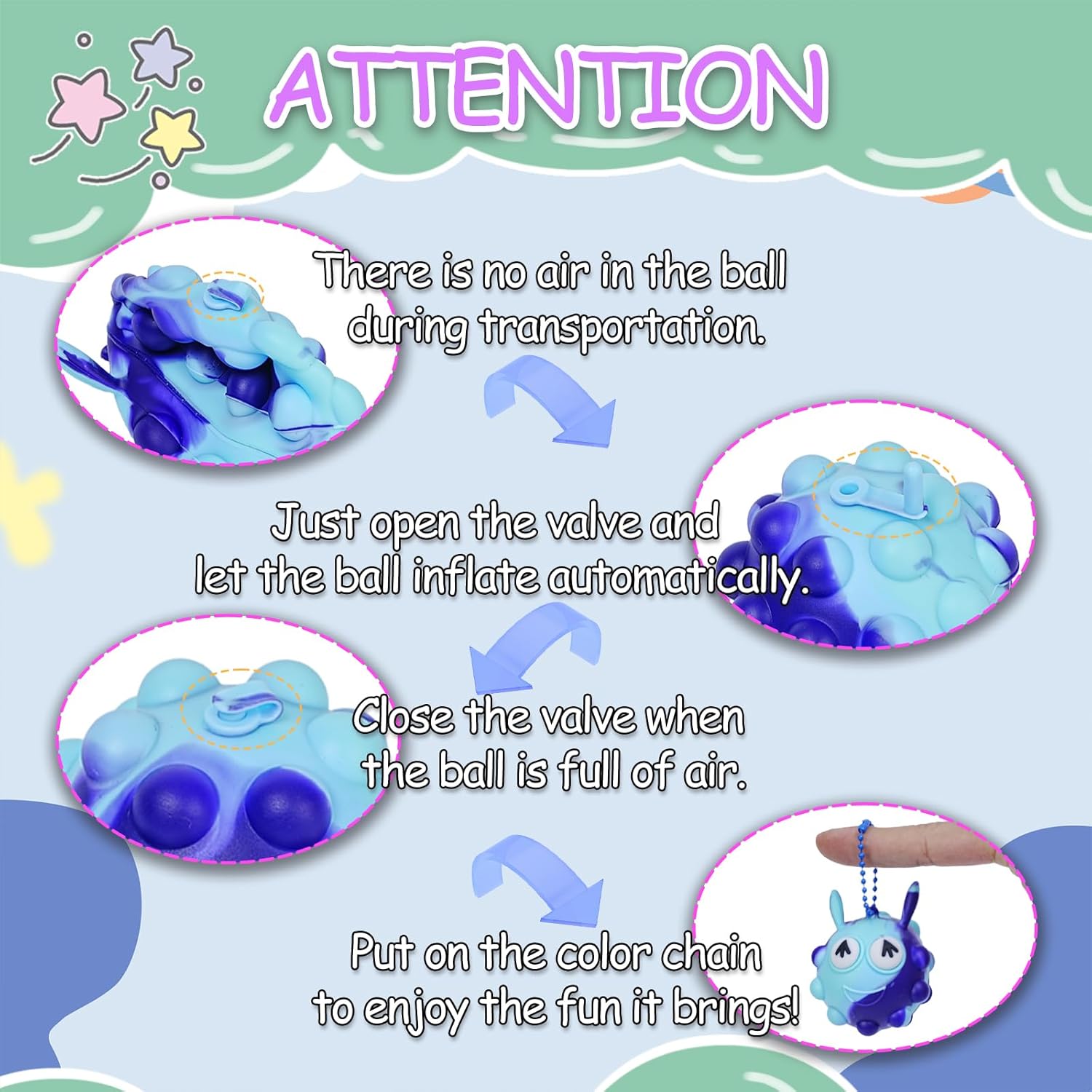 Thumbnail 4 de 48 Light Up Party Favors Pop Balls ๐