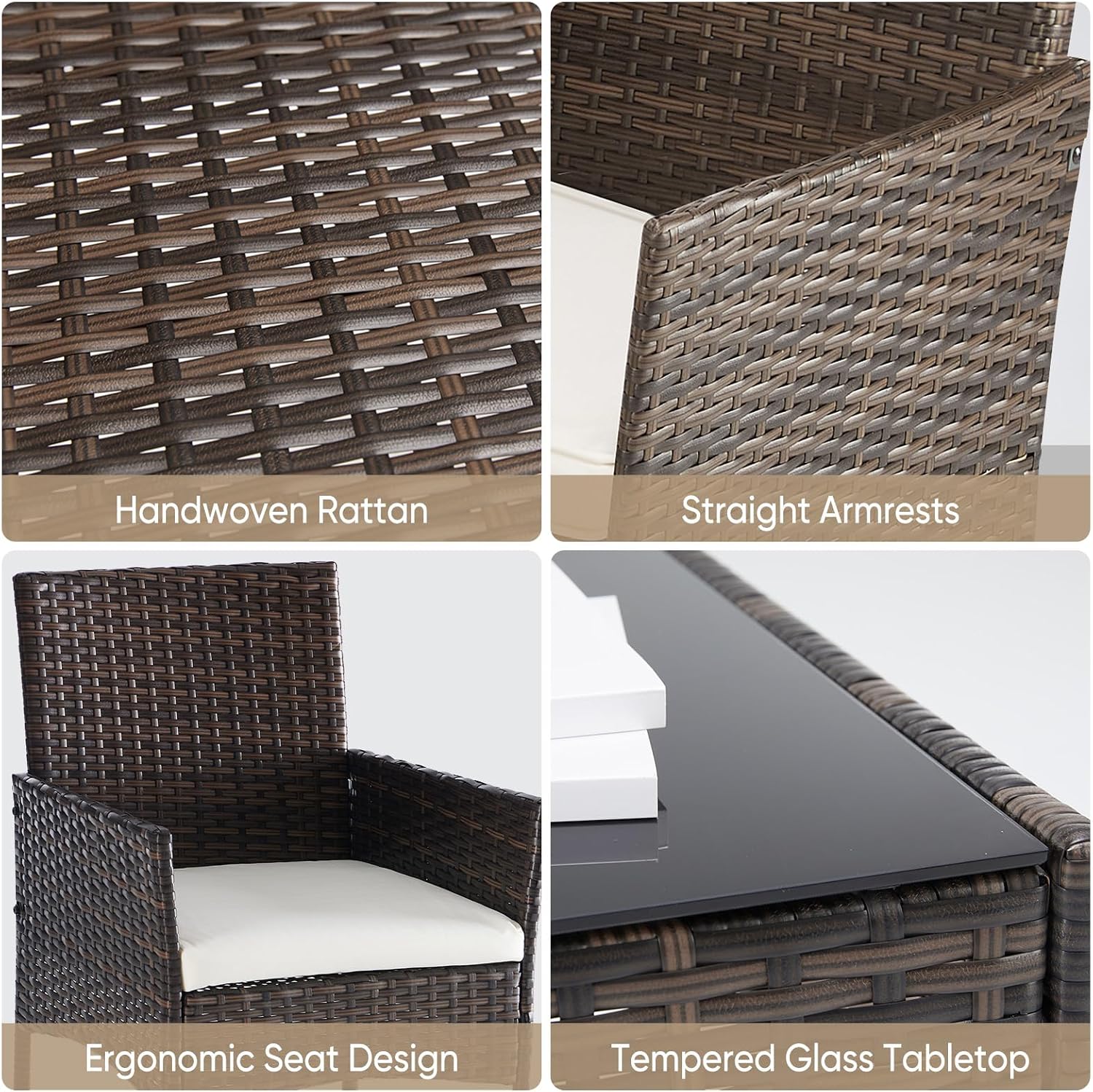 Detalle de DUMOS Wicker Patio Furniture Set